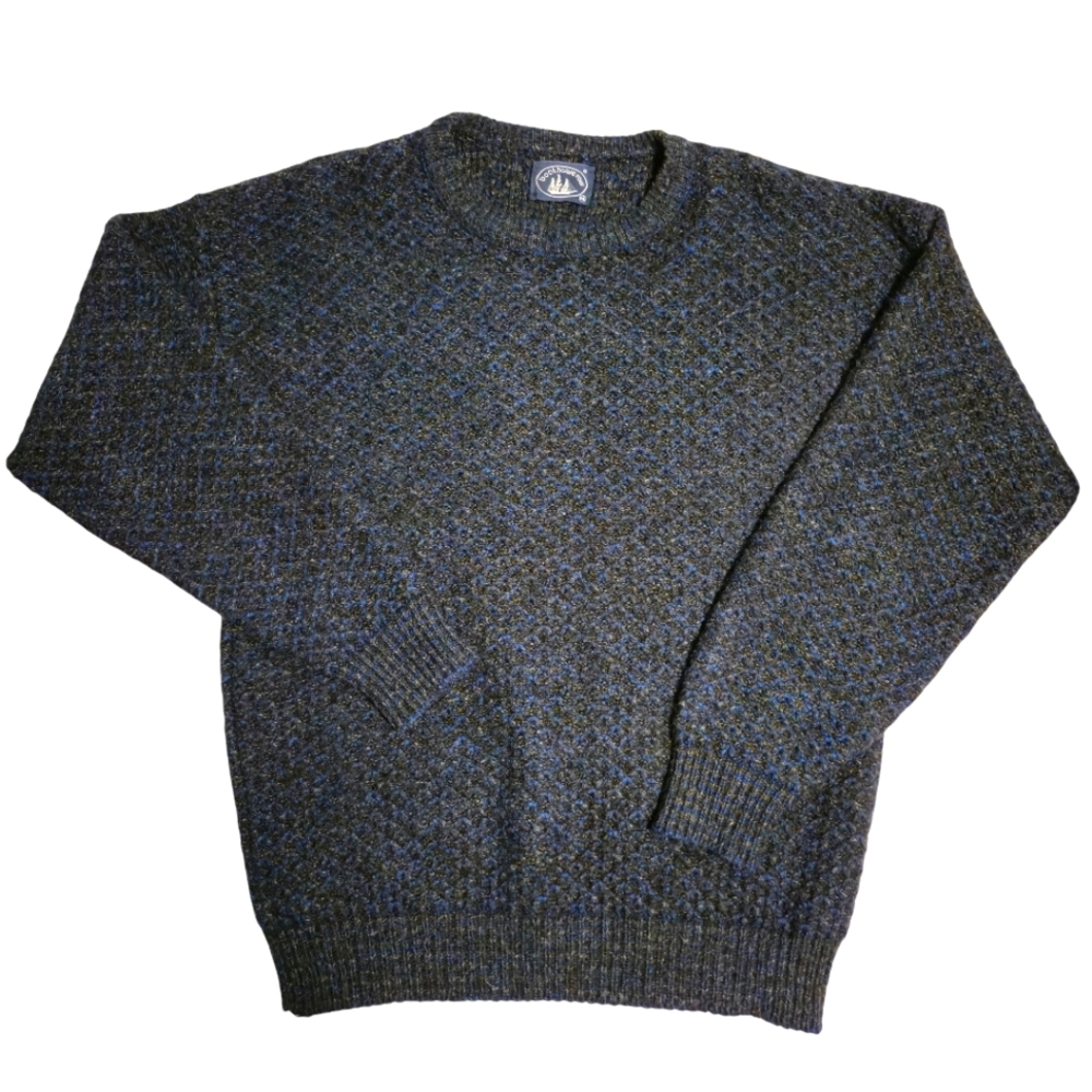 Vintage Boat House Row Men Size L Wool Crew Neck Long Sleeve Cozy Knit Sweater